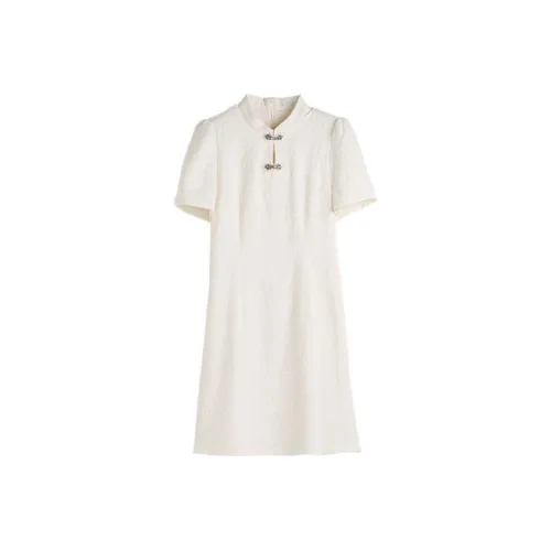 Hang Yi Court Короткий рукав Платье Женское