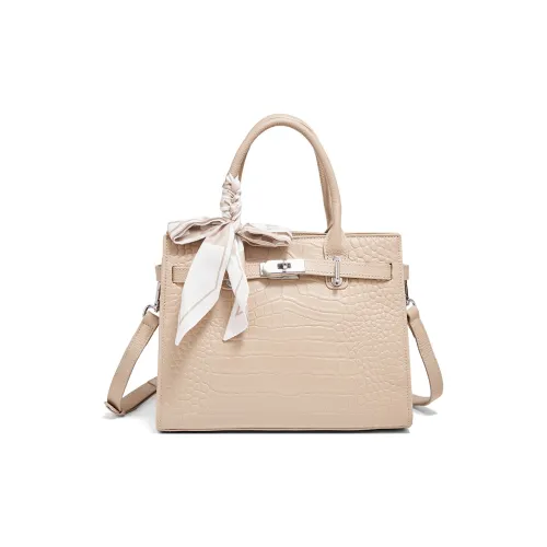 safiya Коровья кожа с синтетической кожей сумка женская светло-абрикосовый