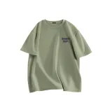 [Dense 100% cotton] Пальмовый зеленый (С кэжу на груди логотип Ma Скейтборд Corgi)