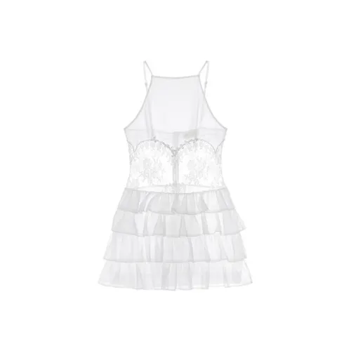 PUNCHUN Studio Slip Платье Женское Белое