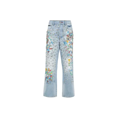 PHILIPP PLEIN Синие Женские Джинсы