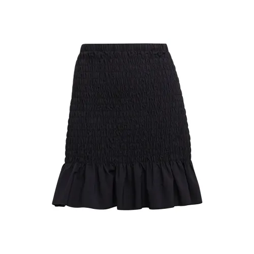 Adidas Originals SMOCKED SKIRT Повседневные короткие юбки Женские Черный