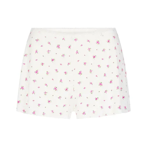 SKIMS Мягкий Lounge Кружево Короткий Повседневный Шорты Женские Неоновый Орхидея Розовый С принтом Неоновый Орхидея Розовый С принтом