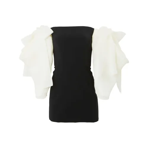 CarolinaHerrera Длинное платье с длинными рукавами женское черное