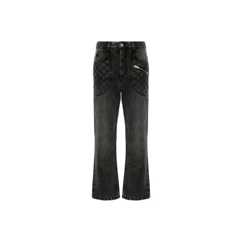 ISABEL MARANT Темно-серые Женские Джинсы