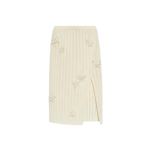 CASABLANCA SS25 KNIT Длинный Юбка Женская Белая