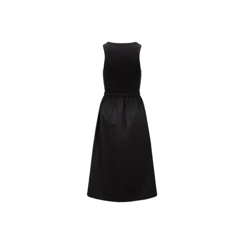 Moncler SS24 Sleeveless Dress Women's Black Монклер SS24 Без рукавов Платье Женское Черное