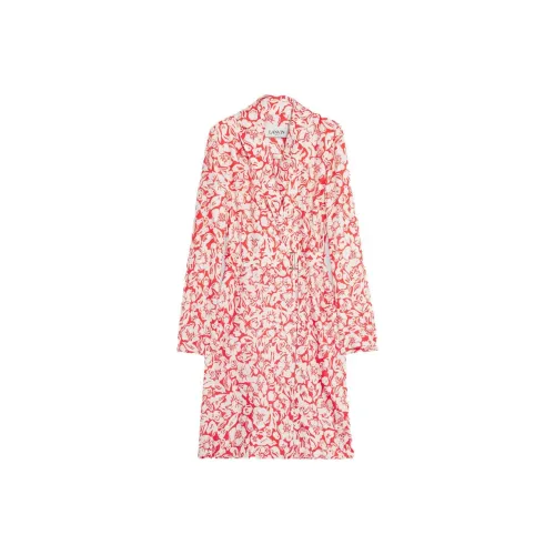 Lanvin Red Женские Длинные Рукава Платья