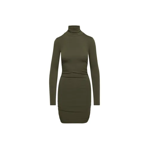 ARITZIA BABATON Yanni Платье Длинное с длинными рукавами Женское Темно-оливковый Темно-оливковый