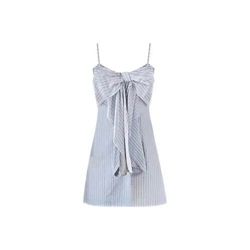 PUNCHUN Studio Slip Платье Женское Синие Белые Полоски
