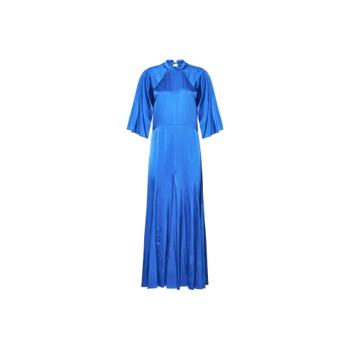 Forte Forte Blue Женские Короткие Платья с Рукавами