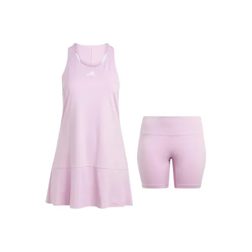 Adidas Теннис и Платье Большой размер Без рукавов Платье Женское Светло-фиолетовое