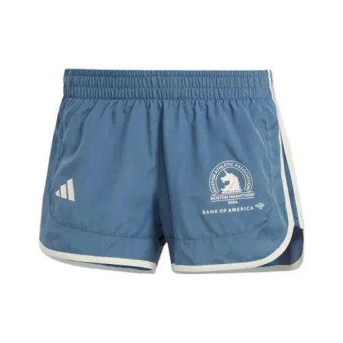 Adidas Boston Marathon 2024 OWN THE RUN Шорты Повседневные шорты Женские Синий