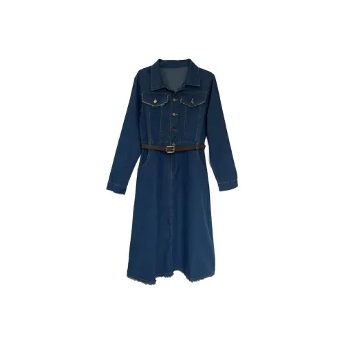 Icicofficial Длинное платье с длинными рукавами женское