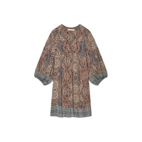 Vanessa Bruno FW24 Длинное платье с длинными рукавами женское многоцветное