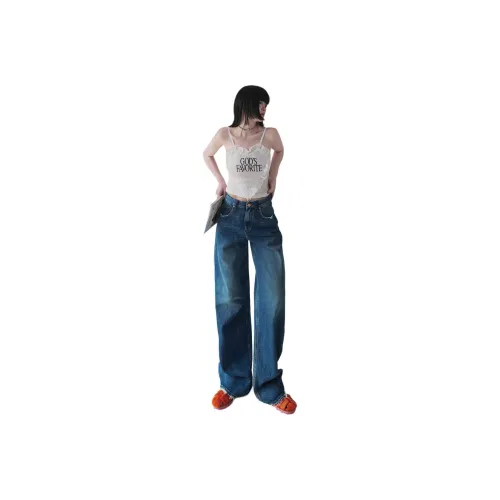 Seven Up And Nine Down Джинсы Женские Темно-синий