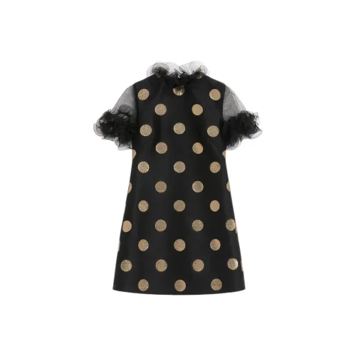 Valentino Короткий рукав Платье Женское Черное