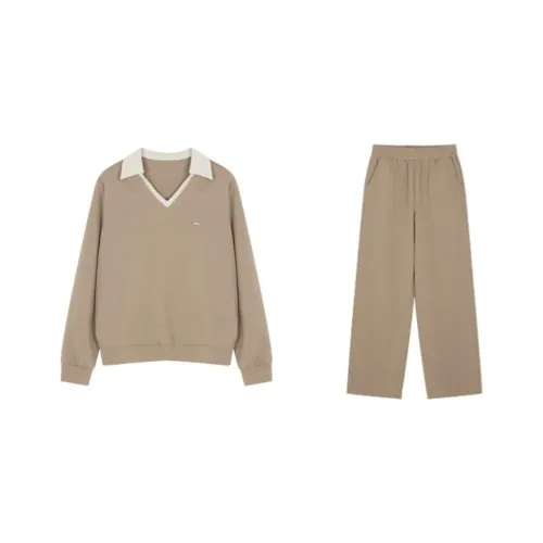 Mo Han Yi Mei Комплект Свитшот Женский Хаки