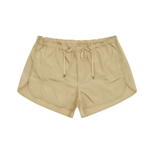 SMFK Повседневные шорты Женские Золотые