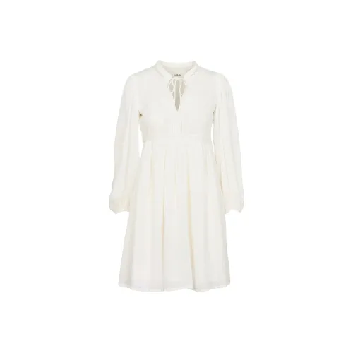 BA SH Длинное платье с длинными рукавами женское бежевый