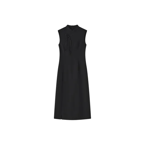 THE SEA LIFE Без рукавов Платье Женское Черный маг