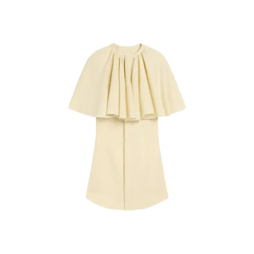 AMIPARIS SS25 Короткий рукав Платье Женское Желтое