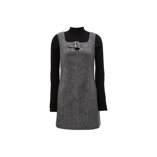 Only E39 Стильный черный Женские Длинные Платья с рукавами