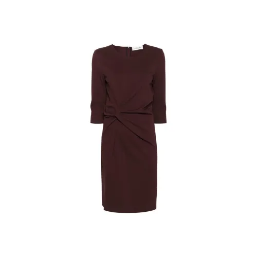 Lanvin Бургундский Женские Длинные Платья с Рукавами