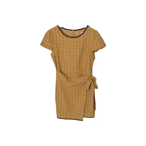 PLAY BUSH Короткий рукав Платье Женское Цвет на изображении