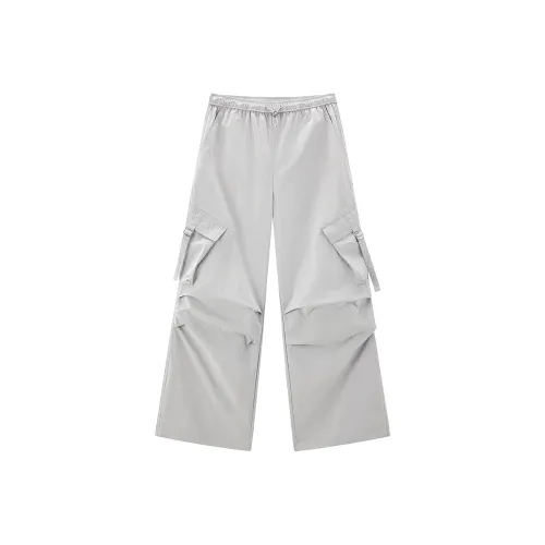 LEDIN Карго Брюки Женские Серебряные