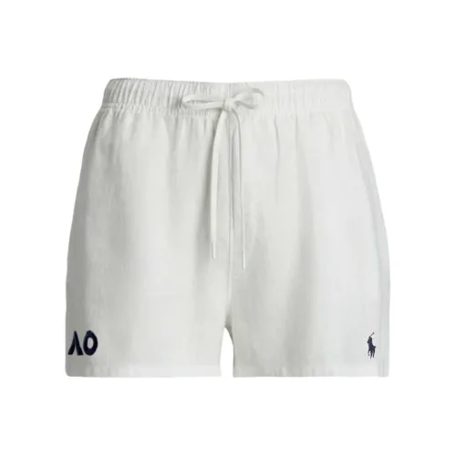 Polo Ralph Lauren 2025 Australia Tennis Open Memory Capsule Collection FW24 Повседневные шорты Женские Белые