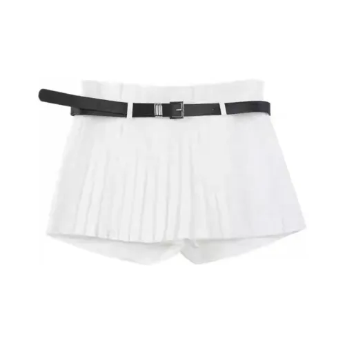 INSLIISA Повседневные шорты Женские Белые