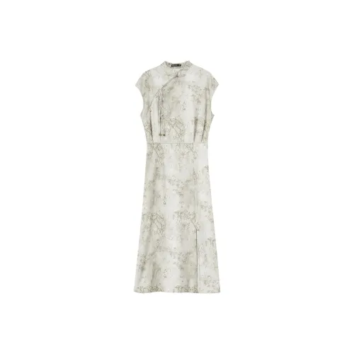 WESTLINK Короткое платье с короткими рукавами женское зеленое