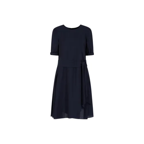EMPORIO ARMANI Короткий рукав Платье Унисекс Синий