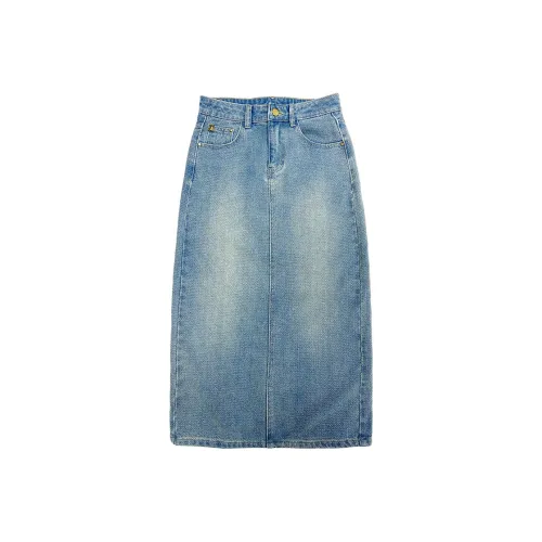 ZAZN Деним Длинная Юбка Женская Звездное Небо Узор