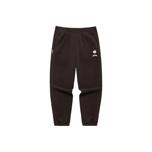 361° x Little Liu Duck Совместный модель Вязаные Тренировочные брюки Женские Темно-кофейный Кофе