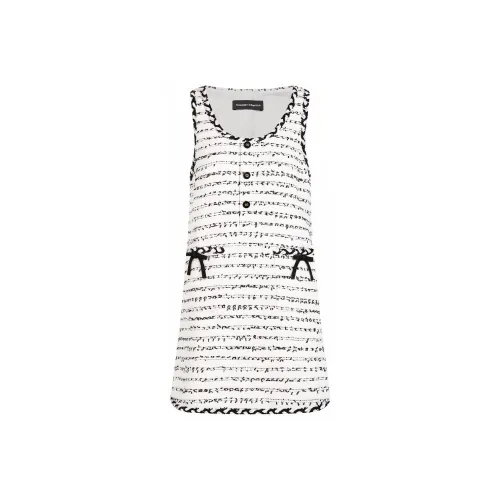 Chester Charles Без рукавов Платье Женское Белое