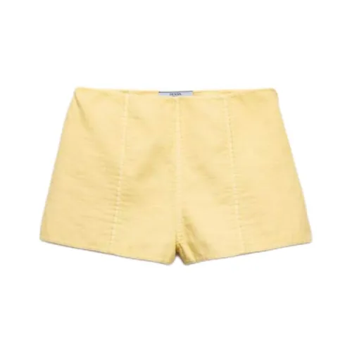 PRADA Повседневные шорты женские желтые