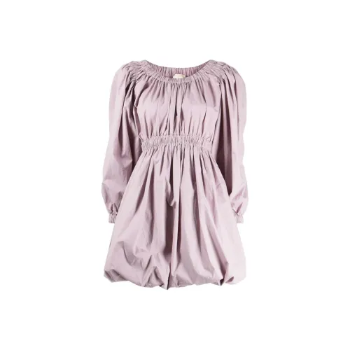 Ulla Johnson Длинное платье с длинными рукавами женское лавандово-фиолетовое