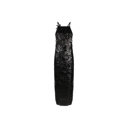 MSGM Slip Платье Женское Обсидиановый Черный