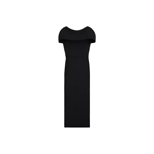 TOTEME Короткий рукав Платье Женское Черное