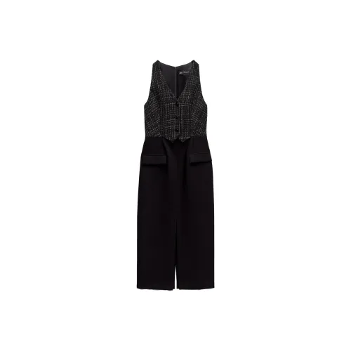 ZARA Черные Женские Платья без рукавов
