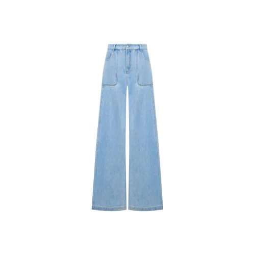 Lost In Echo Промытый Светло-синий Женские Джинсы