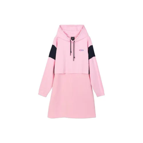 Skechers Длинный рукав Платье Женские Орхидея Пудра