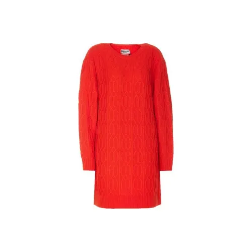 Essentiel Antwerp Red Женские Длинные Рукава Платья