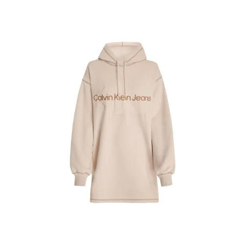 Calvin Klein Длинное платье с длинными рукавами европейская версия женское сливовый цвет