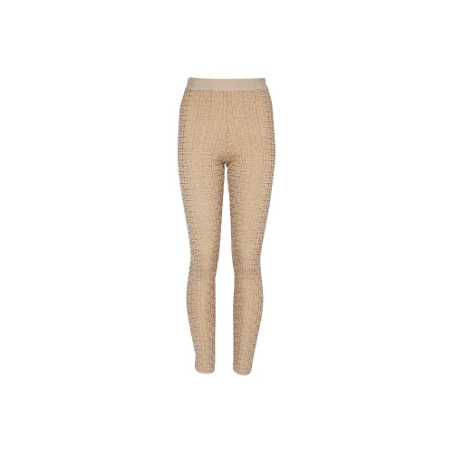 BALMAIN FW24 Leggings Женские Песочно-бежевые