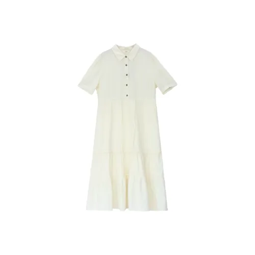 IT'Real SS25 Короткий рукав Платье Женское Светло-желтое