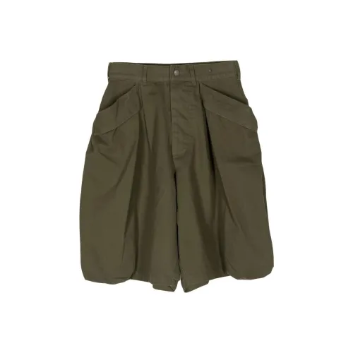 R13 SS24 Повседневные шорты Женские Оливково-зеленый