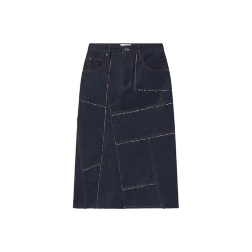 Рамка FW24 Denim Long Skirt Women's Dark Blue